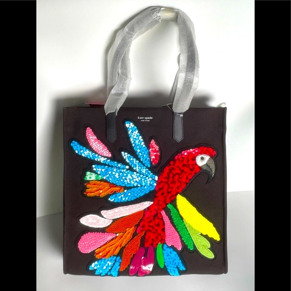 NWT!! KATE SPADE ON PURPOSE PARROT KITT TOTE